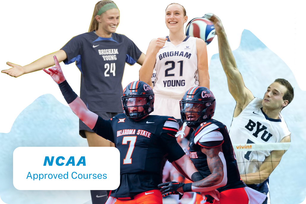 several athletes representing different sports and schools